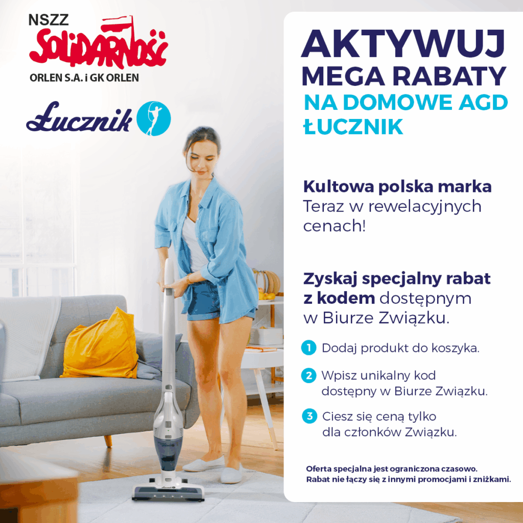 Promocja tylko dla członków OM NSZZ Solidarność ORLEN S.A. i GK ORLEN.