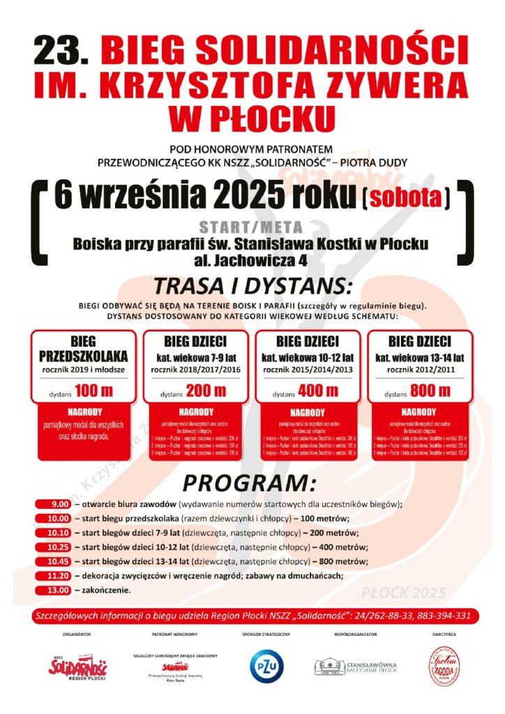 23. edycja Biegu Solidarności im. K. Zywera.