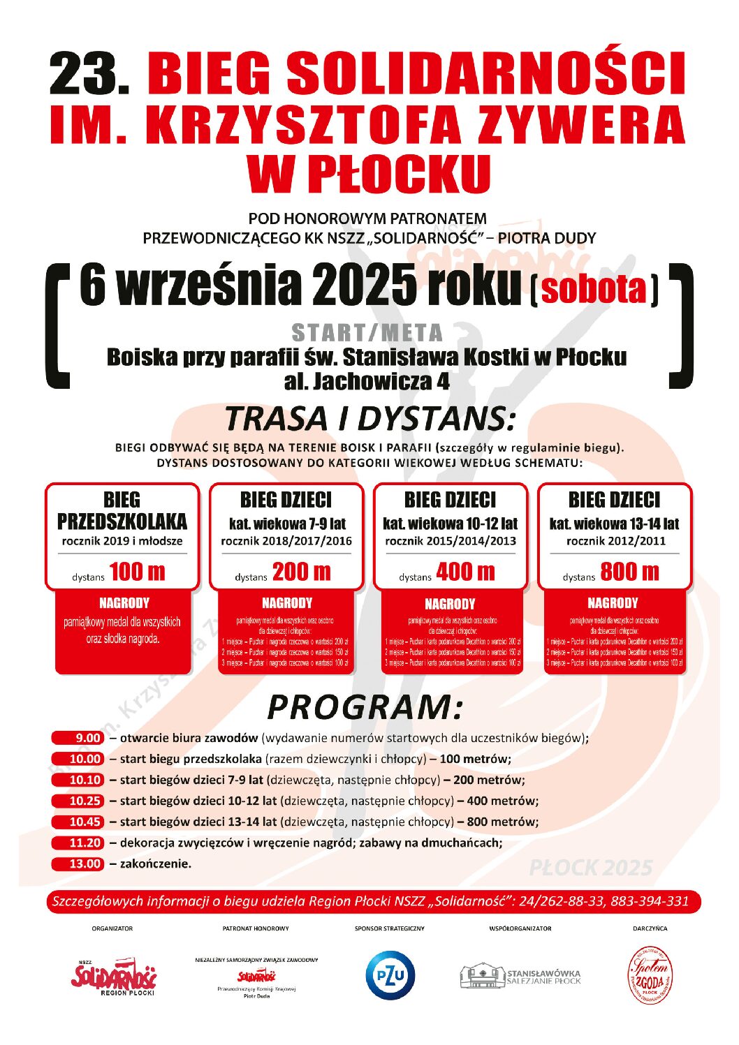 23. edycja Biegu Solidarności im. K. Zywera.