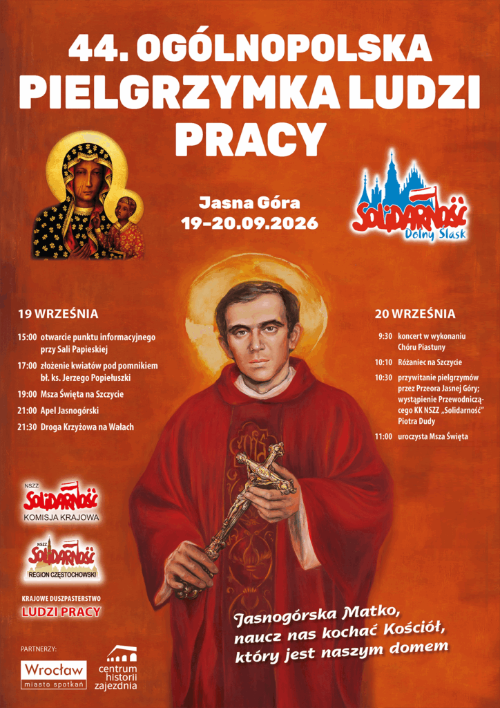 Ogólnopolska Pielgrzymka Ludzi Pracy na Jasną Górę.